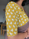 Pakshi- Mustard Blouse