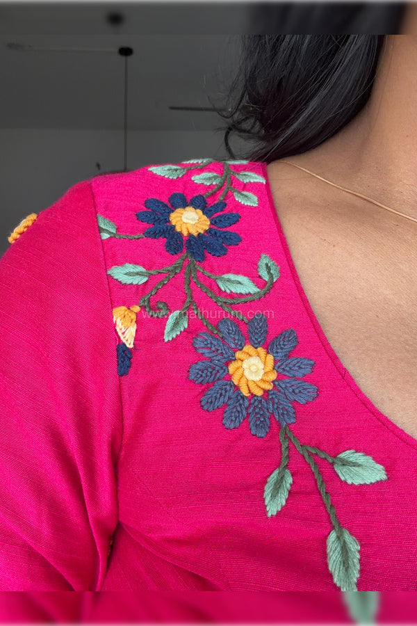 Pretty in Pink- Dark Pink Blouse