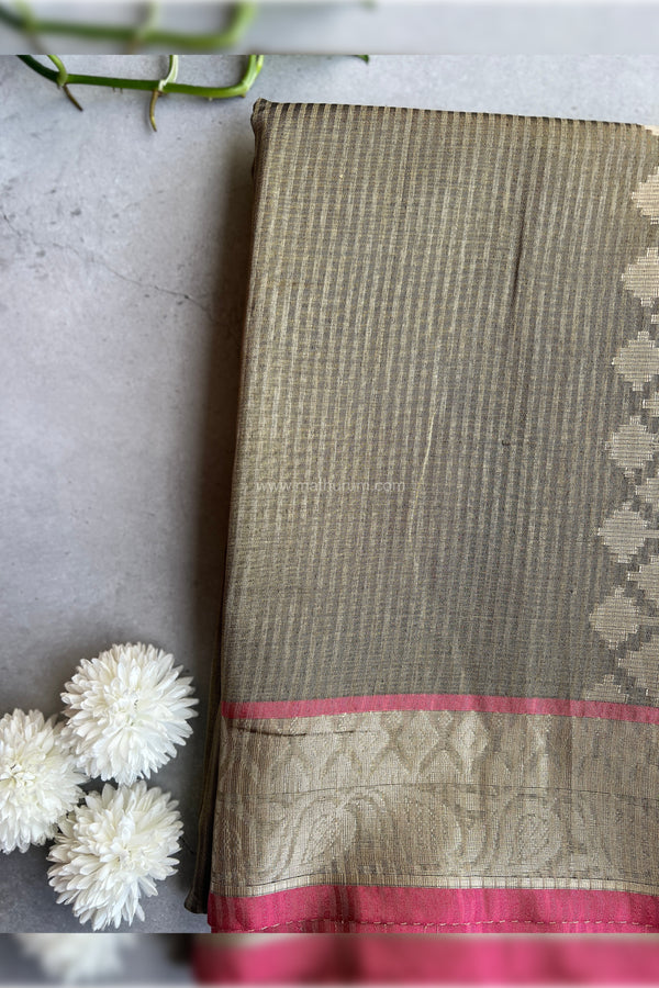 Thamarai - Tissue Silk Saree (Grey)