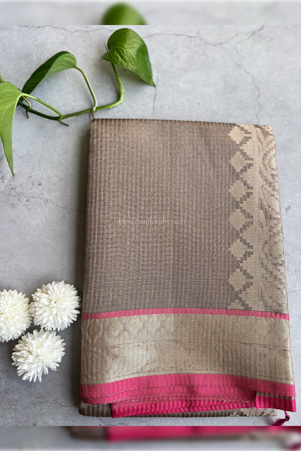 Thamarai - Tissue Silk Saree (Brown)