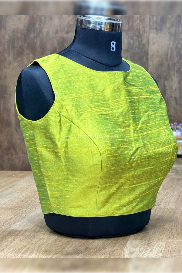 Vaigai- Green blouse 2.0 (Attachable Sleeves)