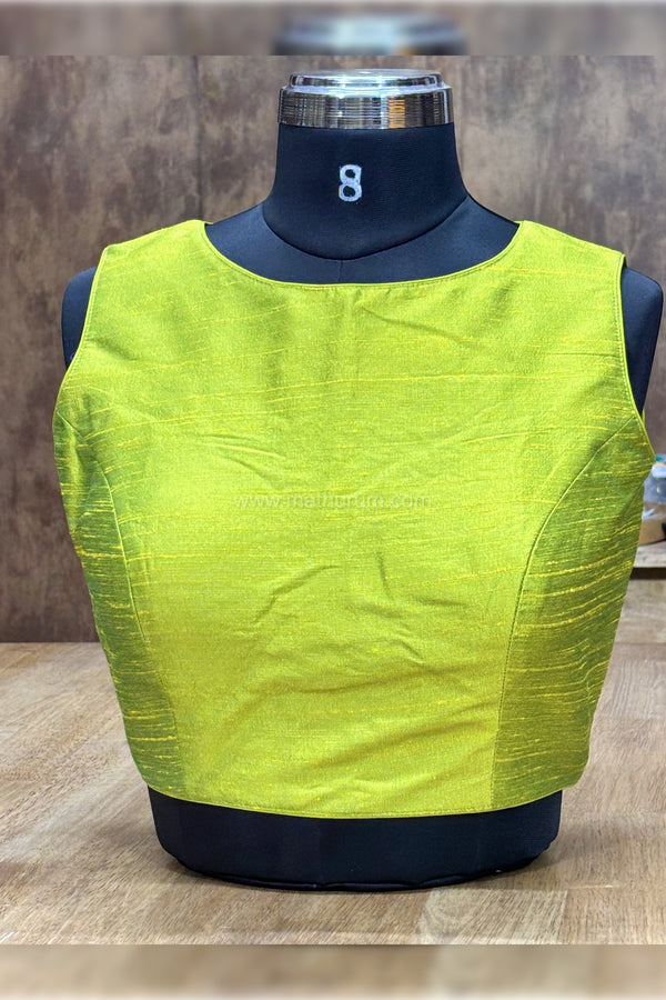 Vaigai- Green blouse 2.0 (Attachable Sleeves)