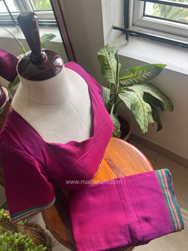 Kayal Combo- Magenta/Green Border