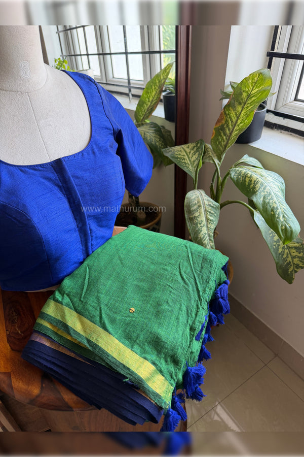 Thendral Combo-Leaf Green/Dark Blue