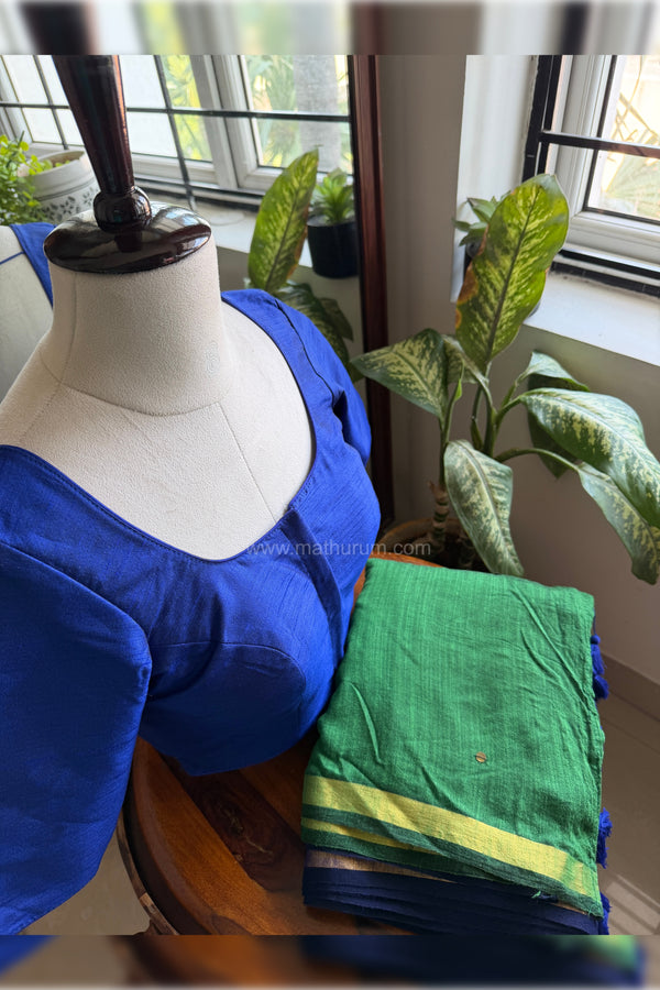 Thendral Combo-Leaf Green/Dark Blue