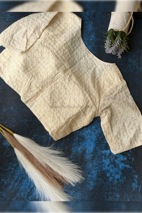 Pari- Off-White Blouse