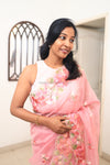 Carol- Pastel Pink Embroidery Saree