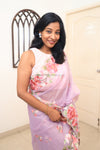 Carol- Lilac Embroidery Saree