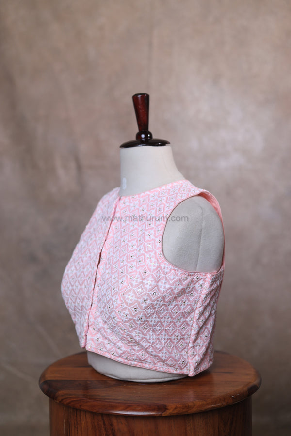 Petals-Baby Pink Blouse (Sleeveless)