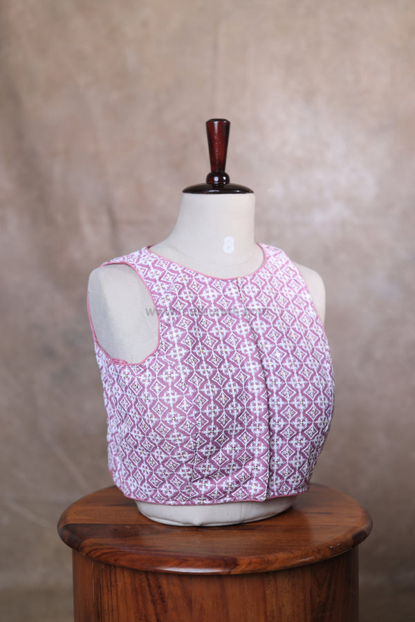 Petals-Lilac Blouse (Sleeveless)