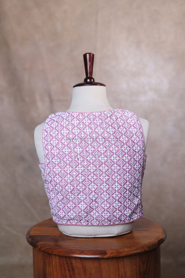 Petals-Lilac Blouse (Sleeveless)