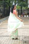 Pearl-Pastel GreenEmbroidery Saree