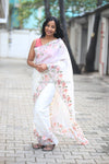 Pearl- Off White Embroidery Saree