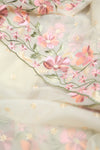 Pearl- Off White Embroidery Saree