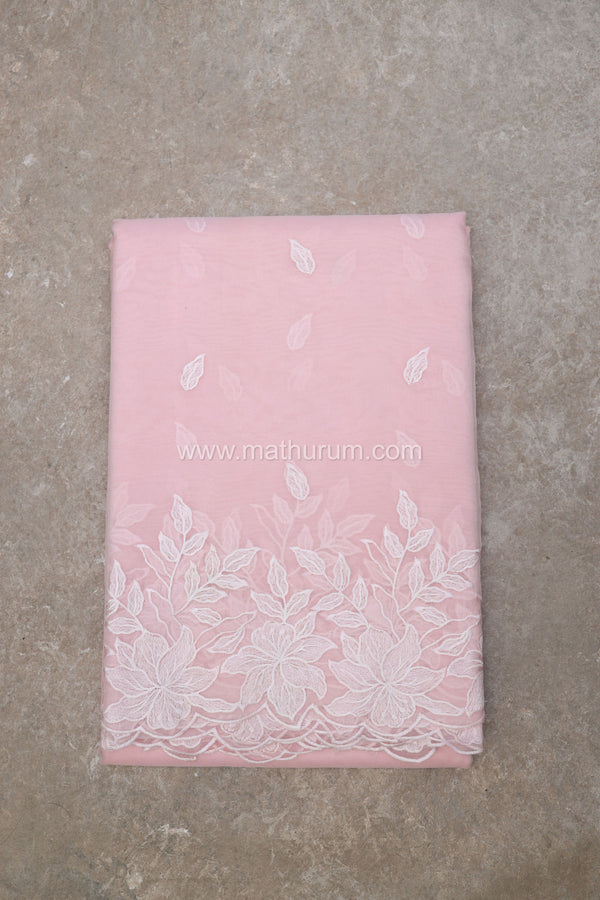 Hazel- Baby Pink Embroidery Saree