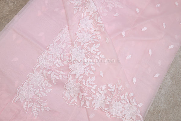 Hazel- Baby Pink Embroidery Saree