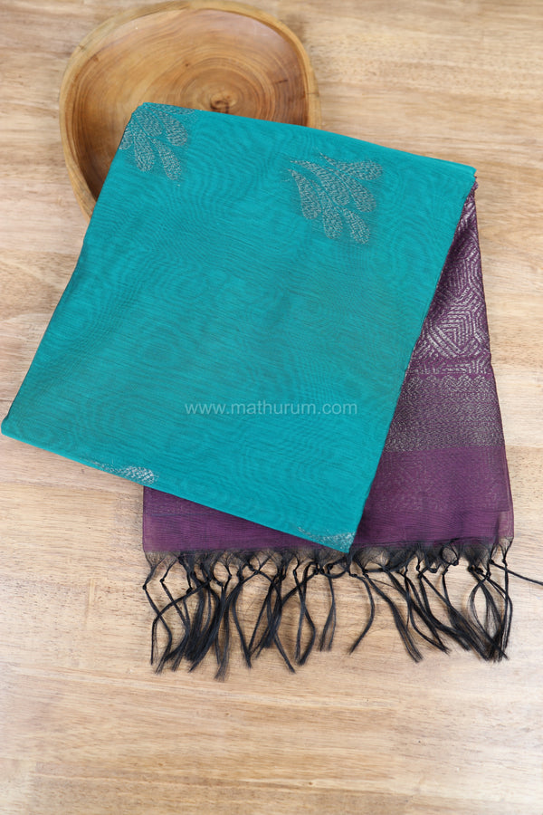 Malikai - Peacock Blue Saree