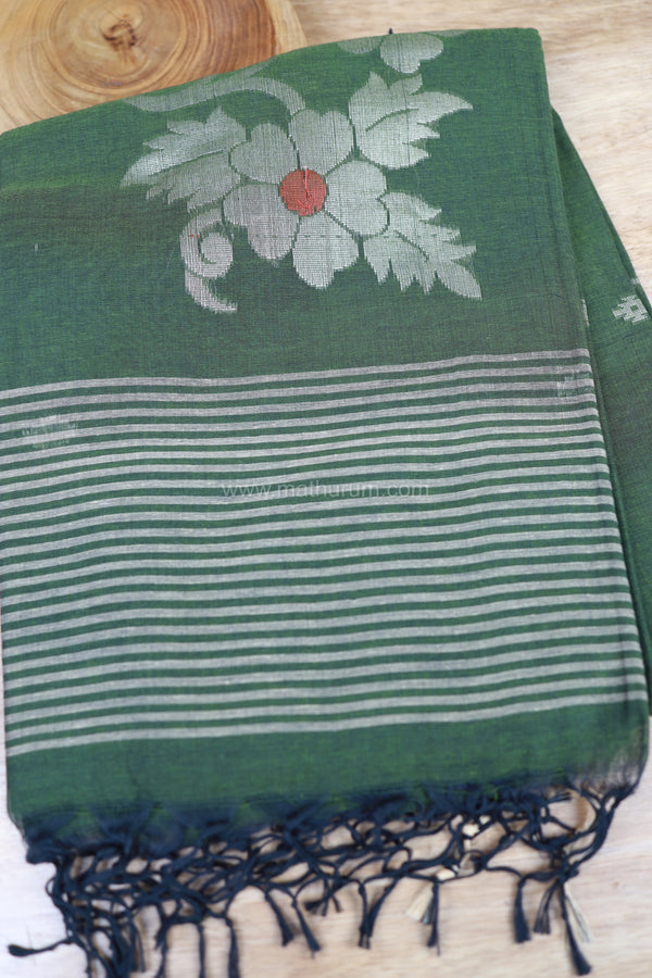 Mira - Green Saree