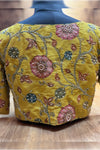 Meher- Mustard Penkalamkari Zardosi Blouse