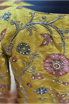 Meher- Mustard Penkalamkari Zardosi Blouse