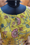 Meher- Mustard Penkalamkari Zardosi Blouse