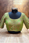 Mahika- Green Embroidery Blouse