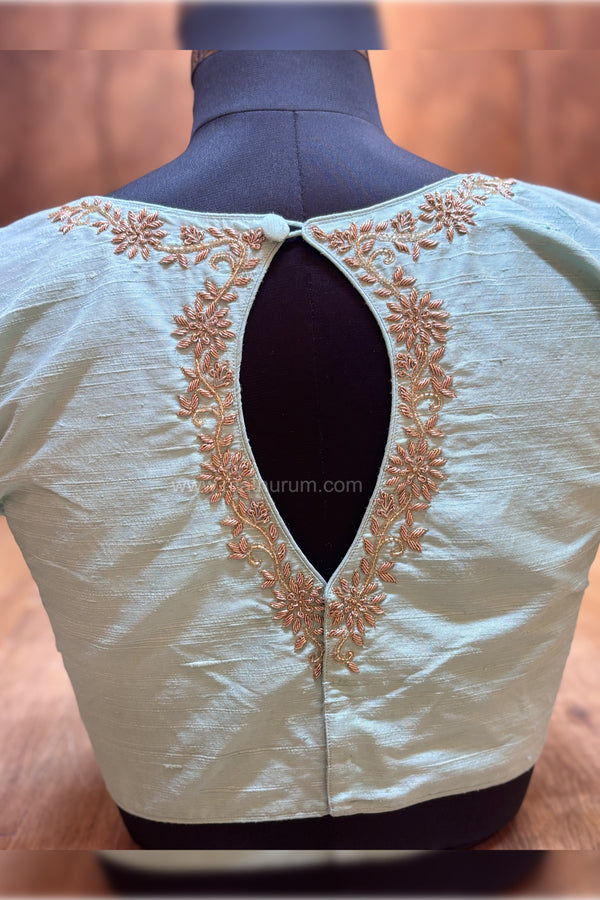 ISHQ- Powder Blue Zardosi Blouse