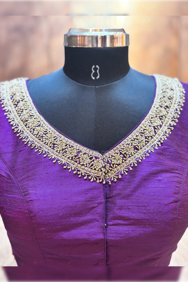 NILA- Wine Zardosi Blouse