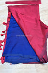 Kaarigai- Modal Cotton Maroon/Dark Blue Saree