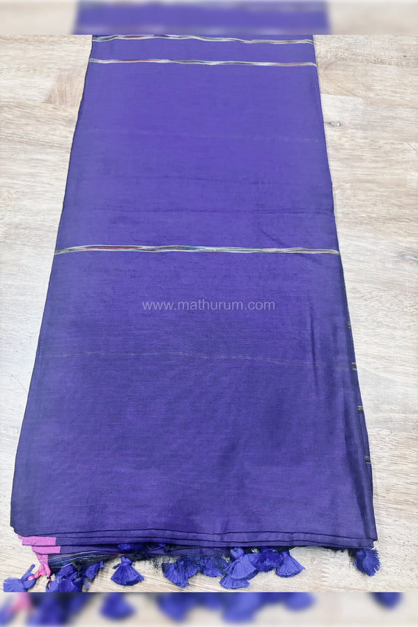 Ezhil- Violet Saree
