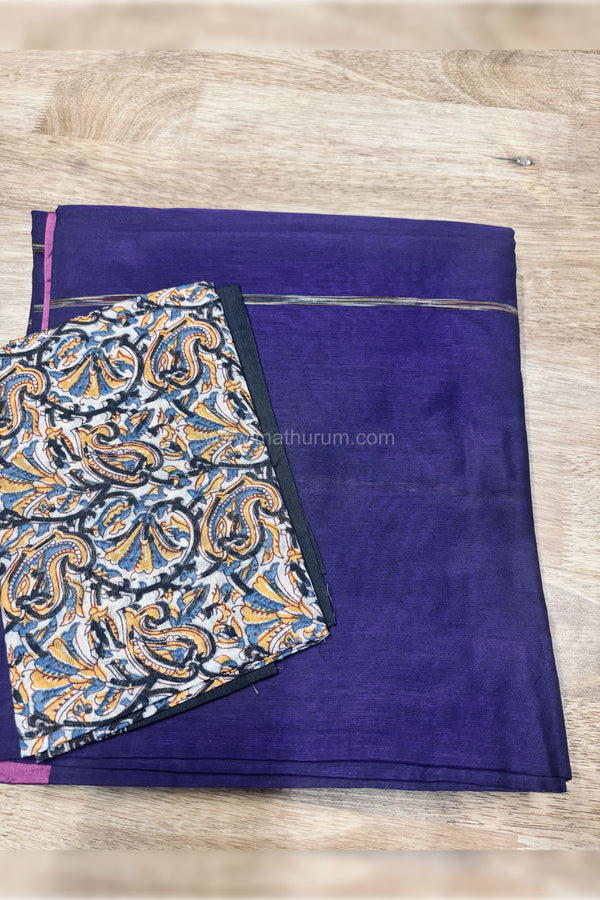 Ezhil- Violet Saree