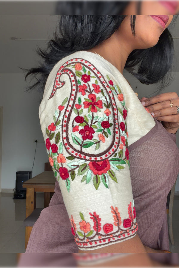 Pearl Paisely- Off-White Blouse