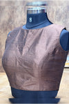 Vaigai- Brown blouse 2.0 (Attachable Sleeves)