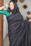 Aruvi- Modal Cotton Black Saree