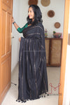 Aruvi- Modal Cotton Black Saree