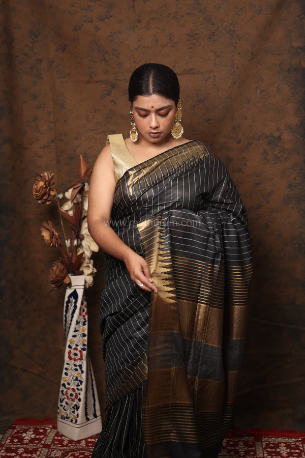Eka- Black Saree