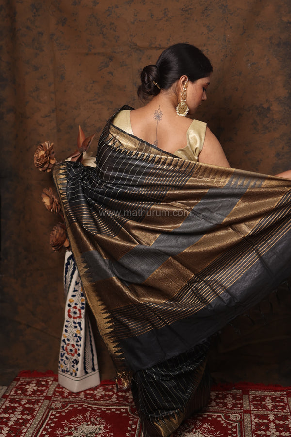 Eka- Black Saree